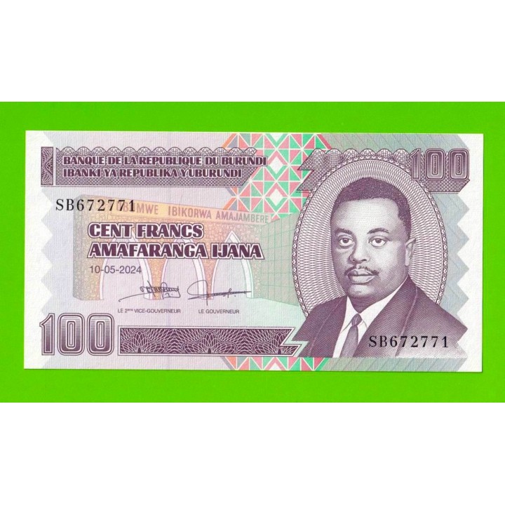 Бурунди - 100 франков - 2024 - UNC!!!