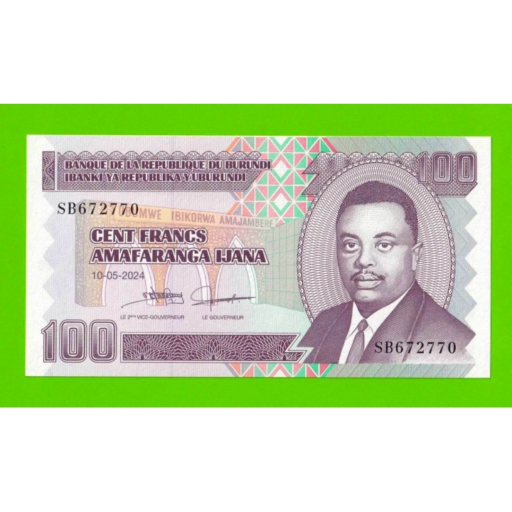 Бурунди - 100 франков - 2024 - UNC!!!