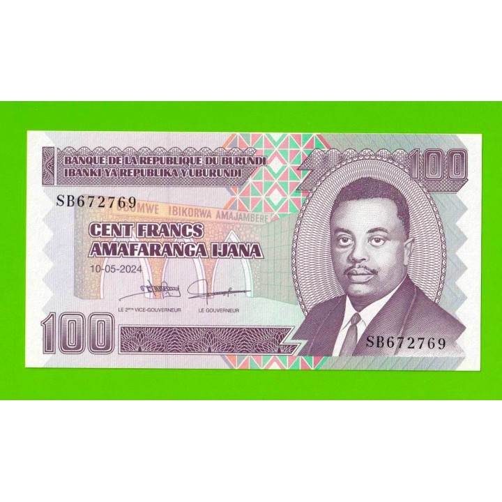 Бурунди - 100 франков - 2024 - UNC!!!