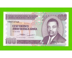 Бурунди - 100 франков - 2024 - UNC!!!
