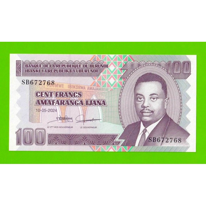 Бурунди - 100 франков - 2024 - UNC!!!