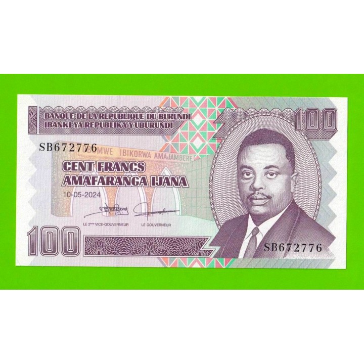 Бурунди - 100 франков - 2024 - UNC!!!