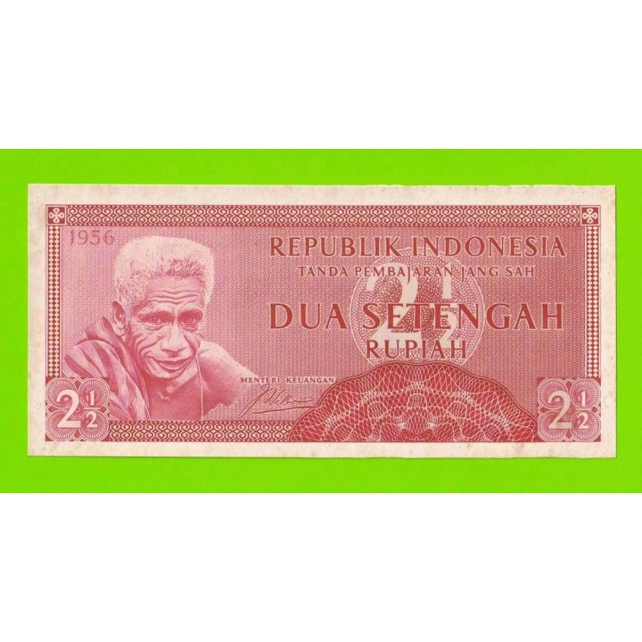 Индонезия - 2 1/2 рупии (2,5 рупии) - 1956 - пятна - aUNC!!!