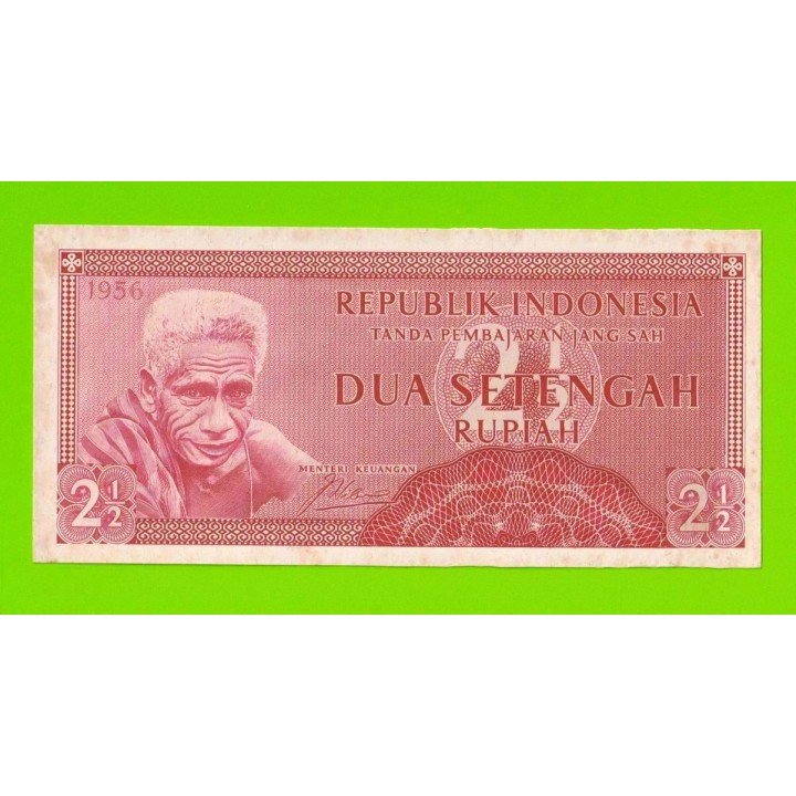 Индонезия - 2 1/2 рупии (2,5 рупии) - 1956 - пятна - aUNC!!!