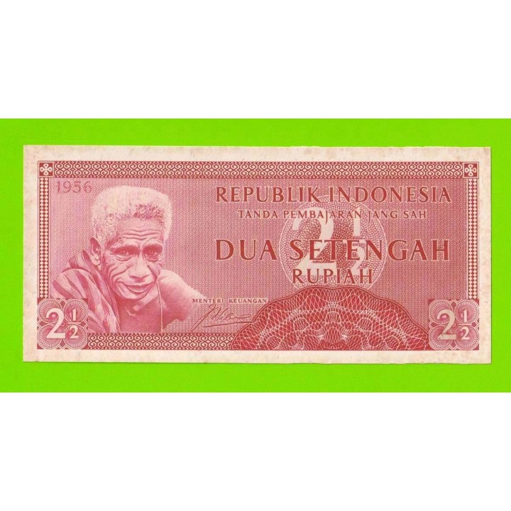 Индонезия - 2 1/2 рупии (2,5 рупии) - 1956 - пятна - aUNC!!!