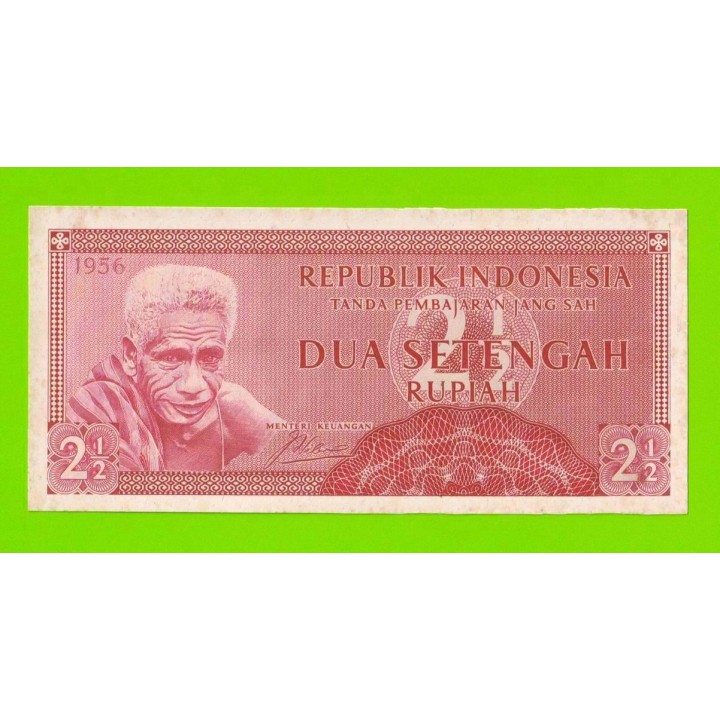 Индонезия - 2 1/2 рупии (2,5 рупии) - 1956 - пятна - aUNC!!!