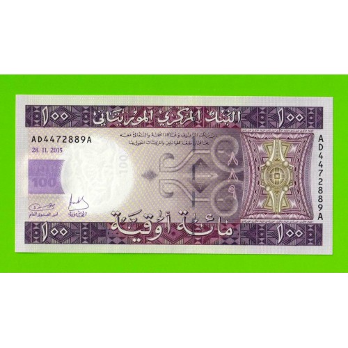 Мавритания - 100 угий - 2015 - UNC!!!