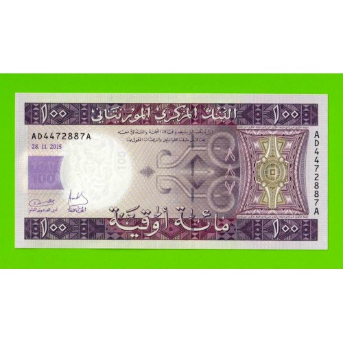 Мавритания - 100 угий - 2015 - UNC!!!