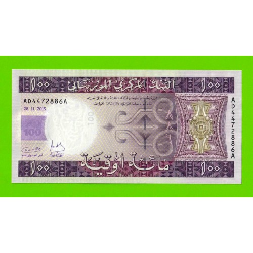 Мавритания - 100 угий - 2015 - UNC!!!