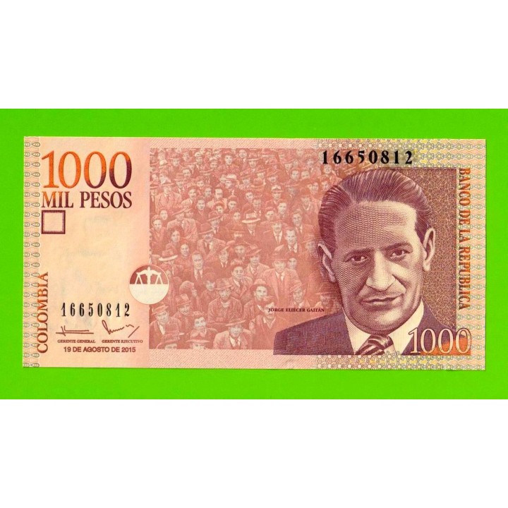 Колумбия - 1000 песо - 2015 - UNC!!!