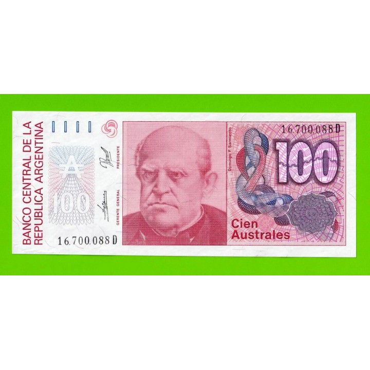 Аргентина - 100 аустралей - 1985 (D) - UNC-!!!