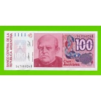 Аргентина - 100 аустралей - 1985 (D) - UNC-!!!