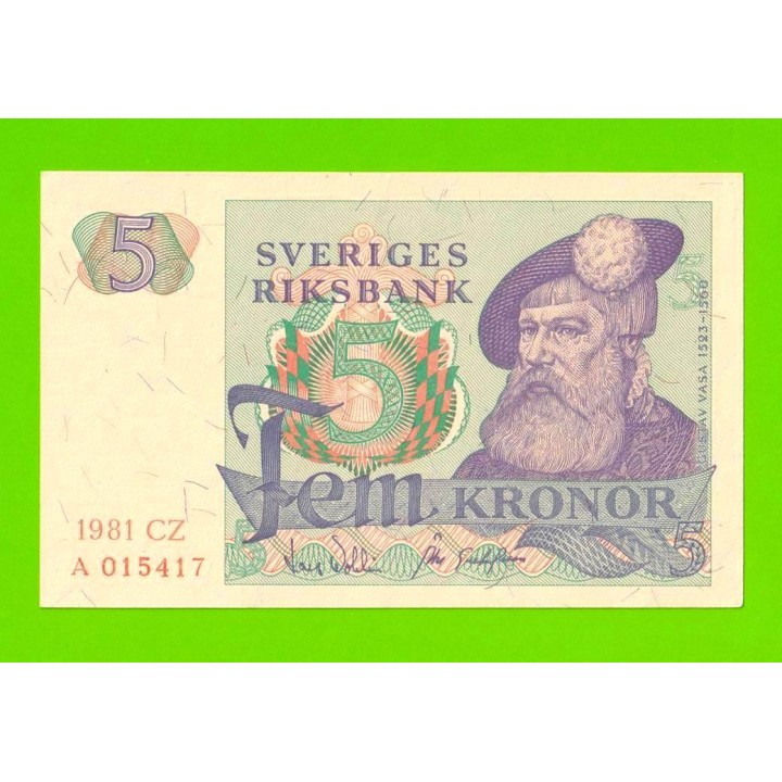 Швеция - 5 крон - 1981 - XF!!!