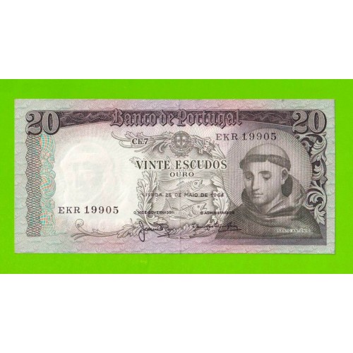 Португалия - 20 эскудо - 1964 - XF+++!!!