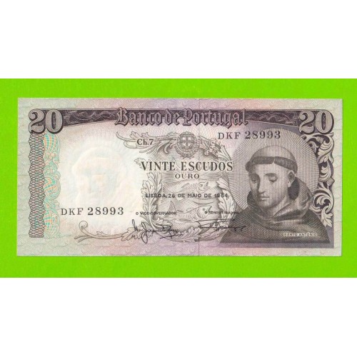 Португалия - 20 эскудо - 1964 - XF+!!!