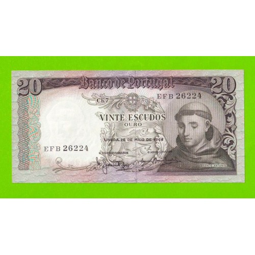 Португалия - 20 эскудо - 1964 - XF+++!!!