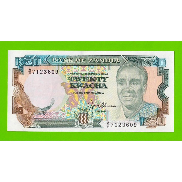Замбия - 20 квач - 1989 - UNC!!!