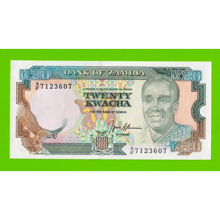 Замбия - 20 квач - 1989 - UNC!!!