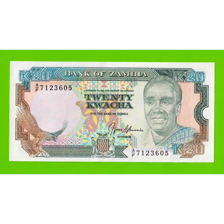 Замбия - 20 квач - 1989 - UNC-!!!