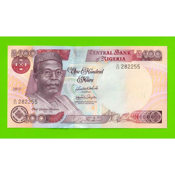 Нигерия - 100 найра - 2007 - UNC!!!
