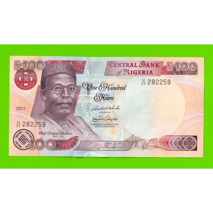 Нигерия - 100 найра - 2007 - UNC!!!