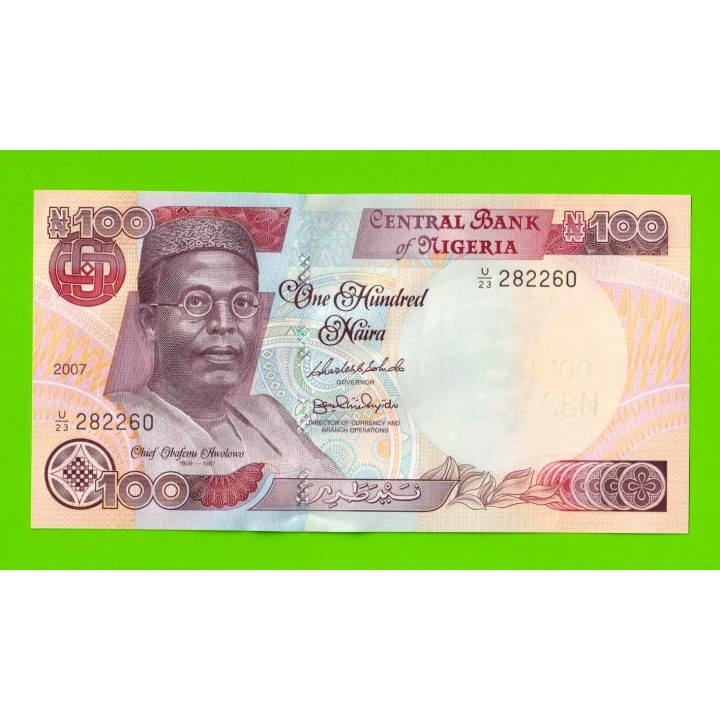 Нигерия - 100 найра - 2007 - UNC!!!