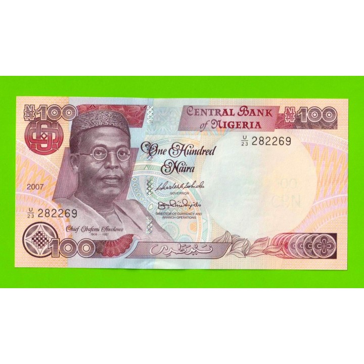 Нигерия - 100 найра - 2007 - UNC!!!