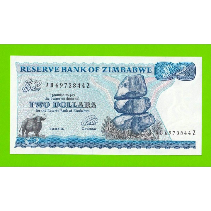 Зимбабве - 2 доллара - 1994 - UNC!!!