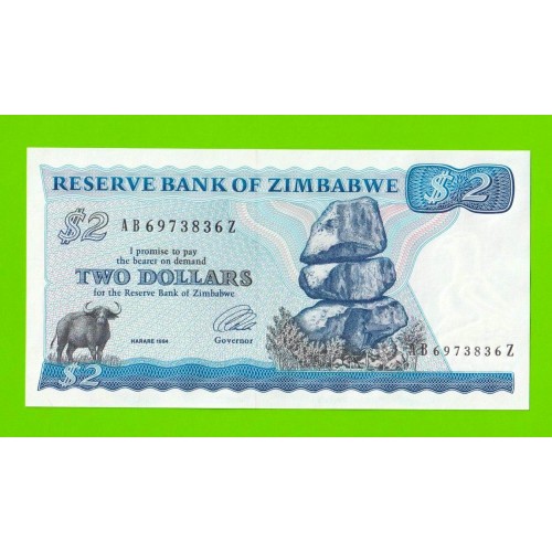 Зимбабве - 2 доллара - 1994 - UNC!!!