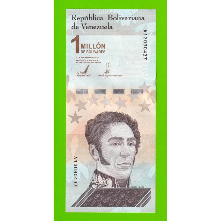 Венесуэла - 1000000 / 1 миллион боливаров - 2020 (A) - UNC!!!