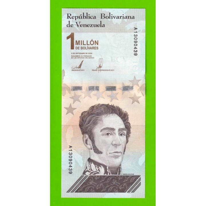 Венесуэла - 1000000 / 1 миллион боливаров - 2020 (A) - UNC!!!