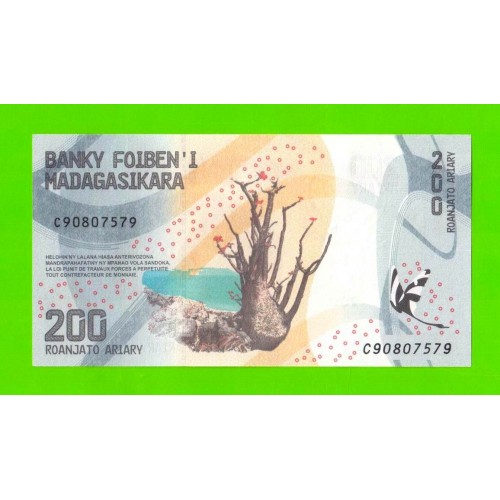 Мадагаскар - 200 ариари - 2017 - UNC!!!