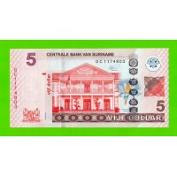 Суринам - 5 долларов - 2020 - UNC!!!