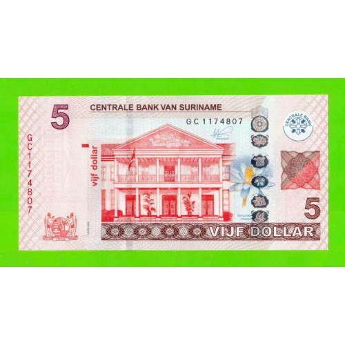 Суринам - 5 долларов - 2020 - UNC!!!