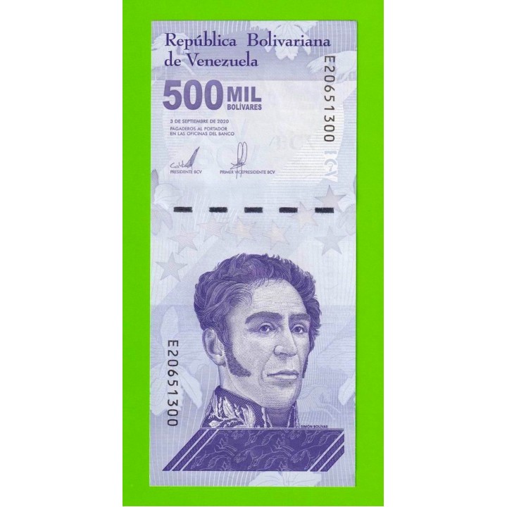 Венесуэла - 500000 боливаров - 2020 (E) - aUNC!!!
