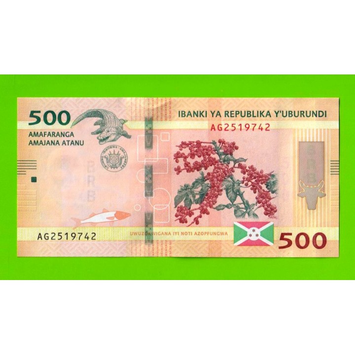 Бурунди - 500 франков - 2023 - UNC!!!