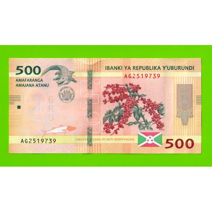 Бурунди - 500 франков - 2023 - UNC!!!