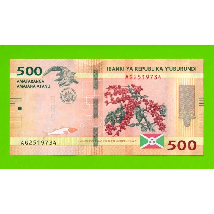 Бурунди - 500 франков - 2023 - UNC!!!