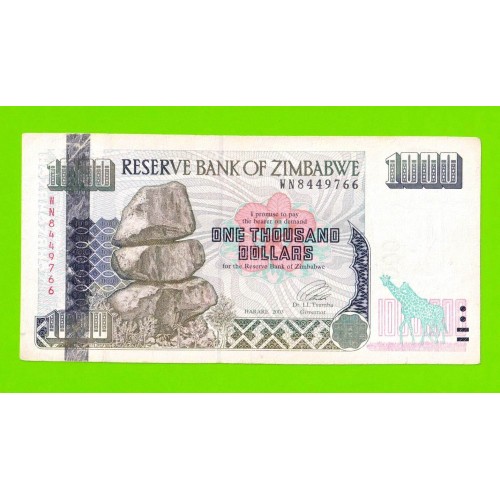 Зимбабве - 1000 долларов - 2003 (WN)