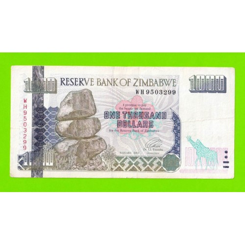 Зимбабве - 1000 долларов - 2003 (WH)