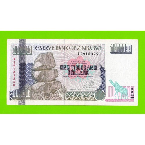 Зимбабве - 1000 долларов - 2003 (WS)
