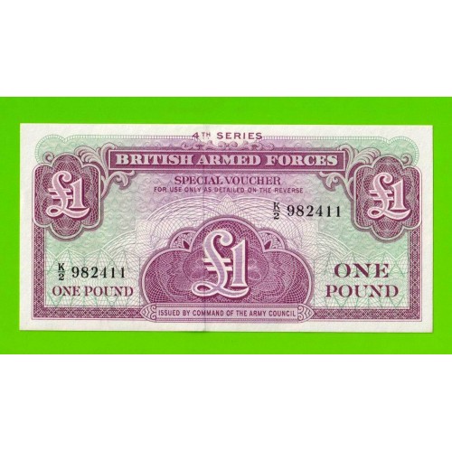 Великобритания, Англия, Британская Армия (ваучер) - 1 фунт - 1962 (K/2) - UNC-!!!