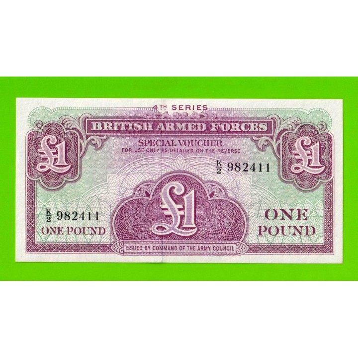 Великобритания, Англия, Британская Армия (ваучер) - 1 фунт - 1962 (K/2) - UNC-!!!