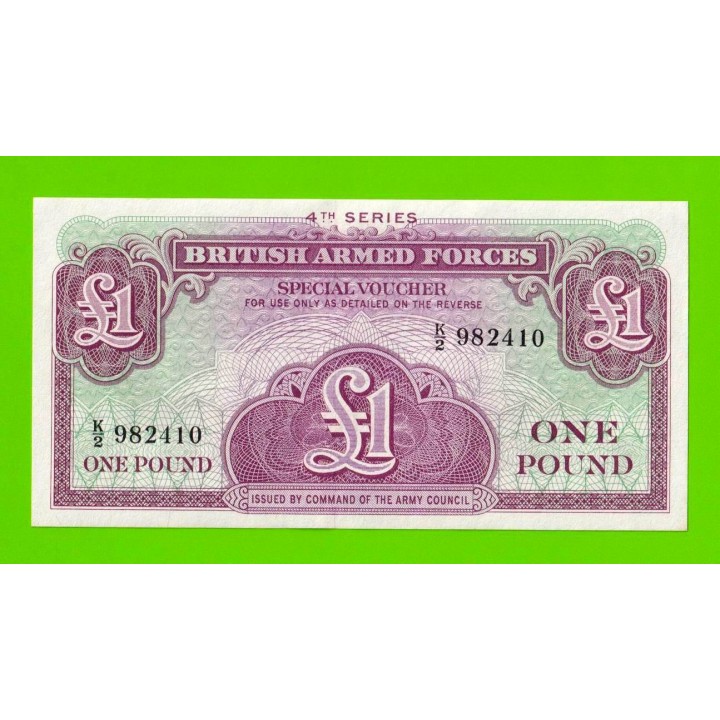Великобритания, Англия, Британская Армия (ваучер) - 1 фунт - 1962 (K/2) - UNC-!!!