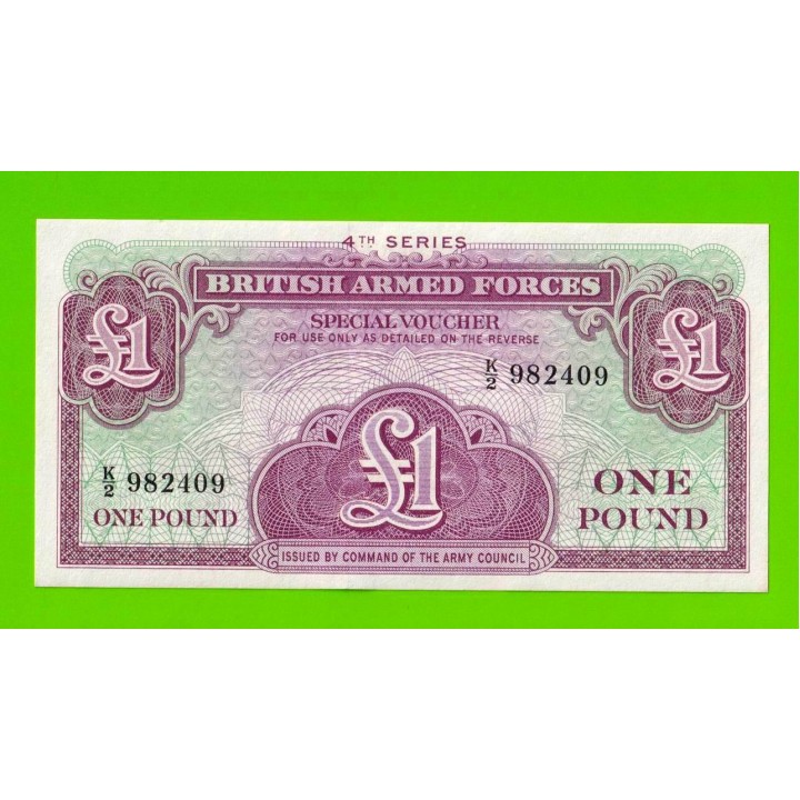 Великобритания, Англия, Британская Армия (ваучер) - 1 фунт - 1962 (K/2) - UNC-!!!
