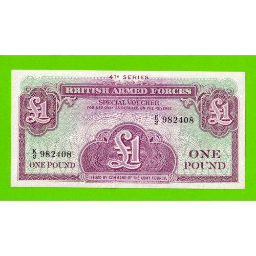 Великобритания, Англия, Британская Армия (ваучер) - 1 фунт - 1962 (K/2) - UNC-!!!