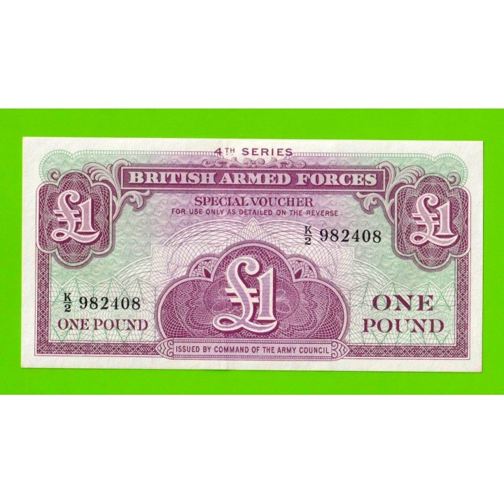 Великобритания, Англия, Британская Армия (ваучер) - 1 фунт - 1962 (K/2) - UNC-!!!
