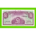 Великобритания, Англия, Британская Армия (ваучер) - 1 фунт - 1962 (K/2) - UNC-!!!