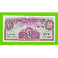 Великобритания, Англия, Британская Армия (ваучер) - 1 фунт - 1962 (K/2) - UNC-!!!