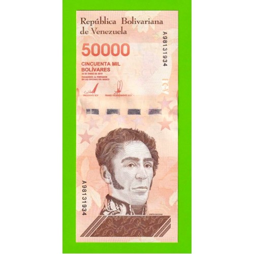 Венесуэла - 50000 боливаров - 2019 (A) - UNC!!!